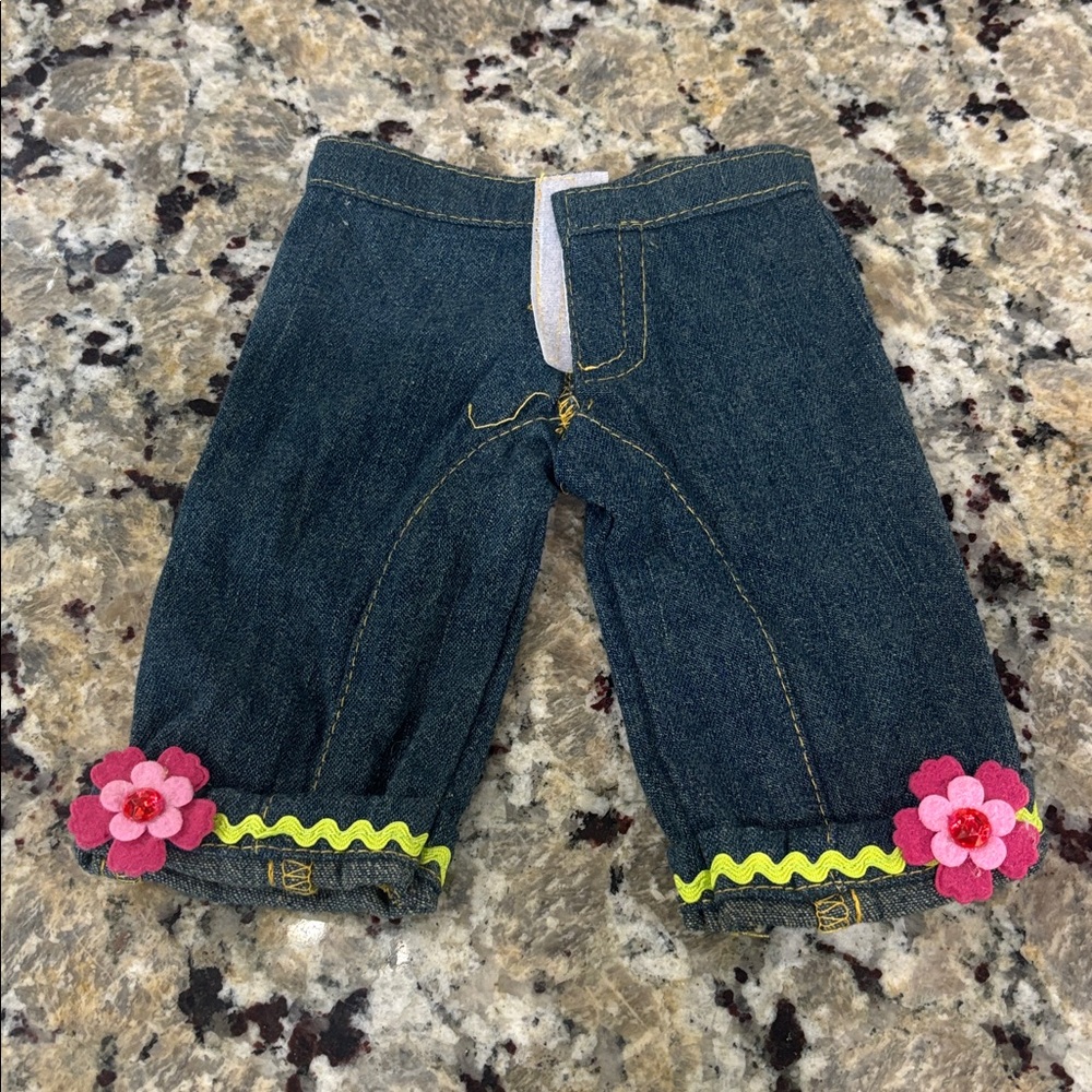18 inch doll lot of 9 pieces doll clothing - pjs dress overalls tops bottoms - Picture 2 of 13